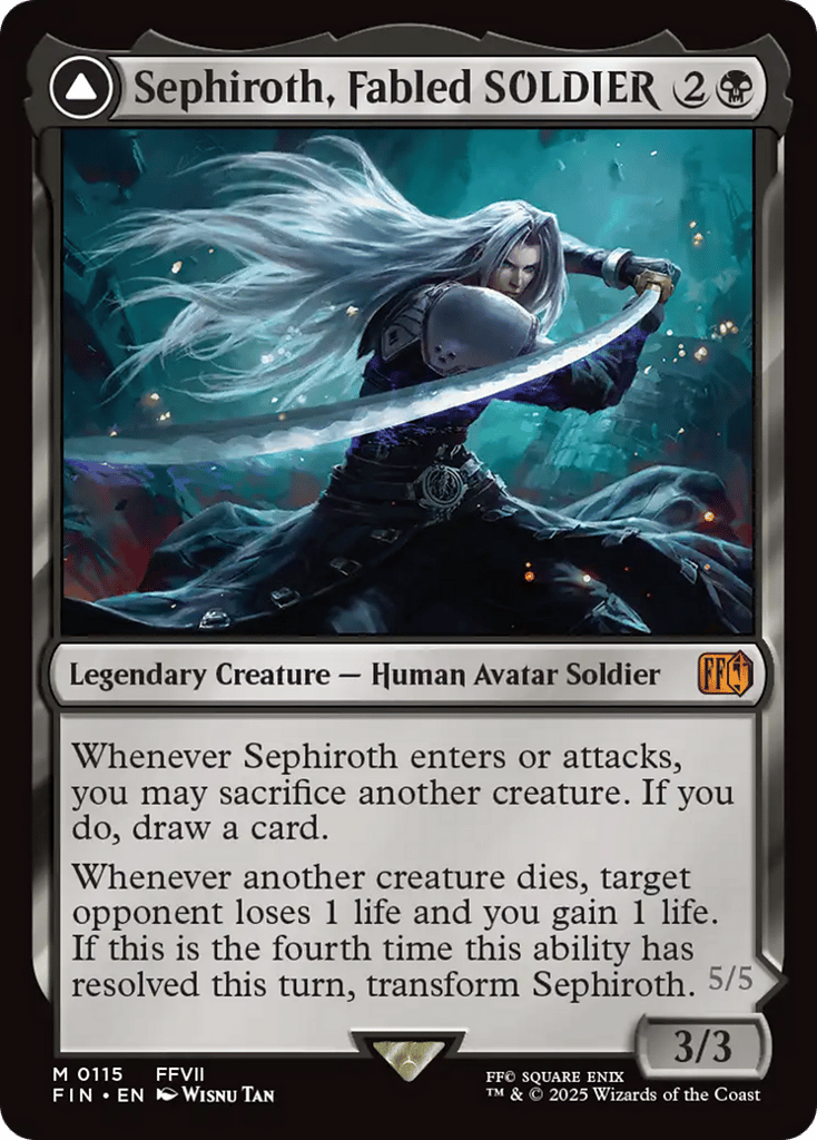 Sephiroth, Fabled SOLDIER // Sephiroth, One-Winged Angel