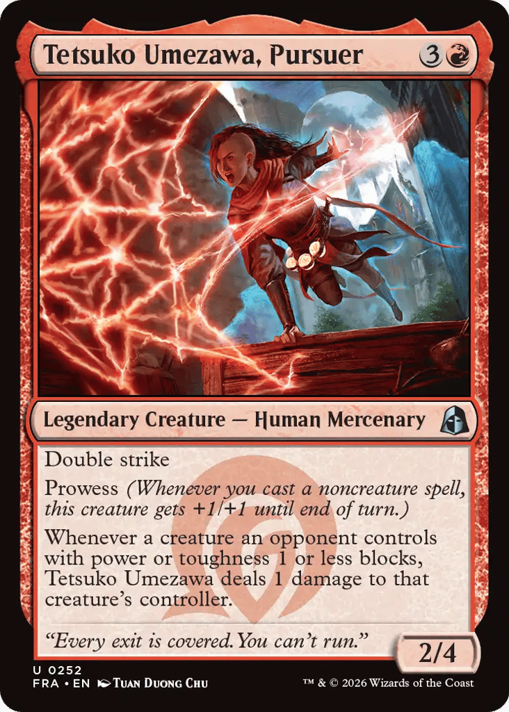 Tetsuko Umezawa, Pursuer