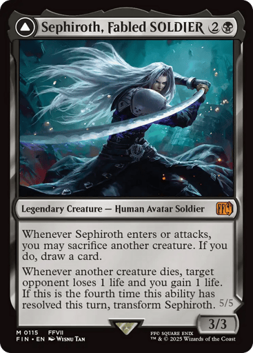Sephiroth, Fabled SOLDIER // Sephiroth, One-Winged Angel